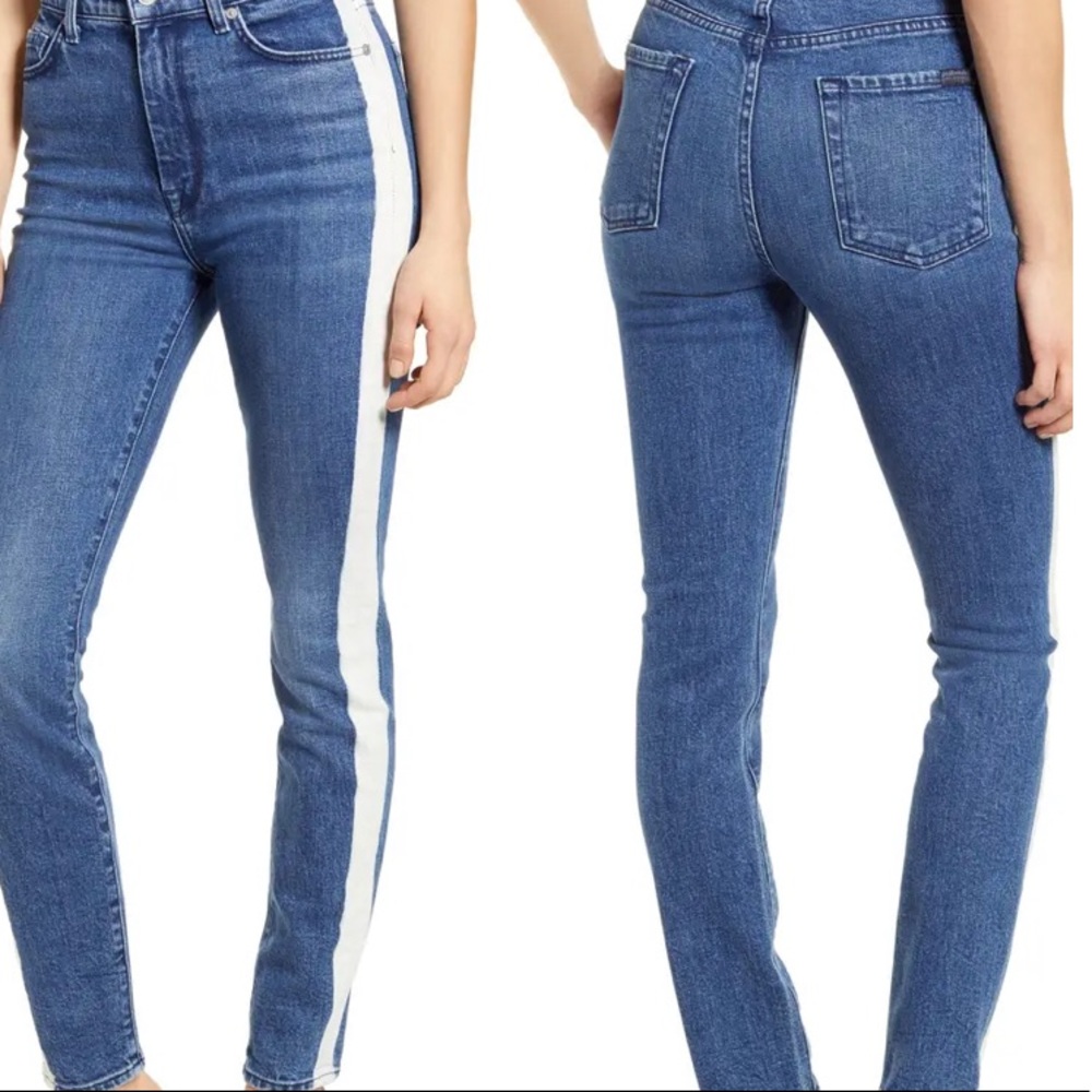7 for all mankind side stripe jeans